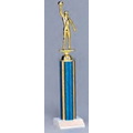 13" Holographic Trophy Columns w/ Top Figure (Blue/Gold)